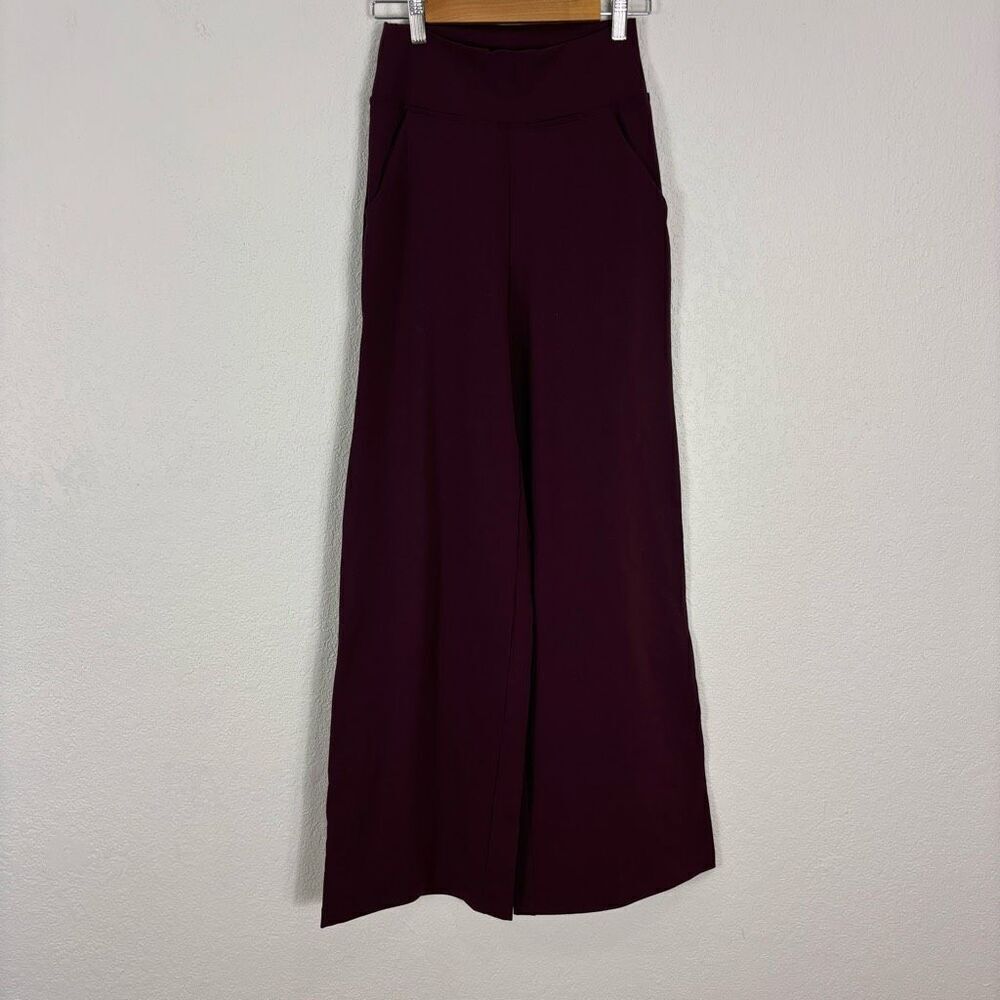 Kira Grace Maroon‎ High Waisted Flare Legging Yoga Pants XS